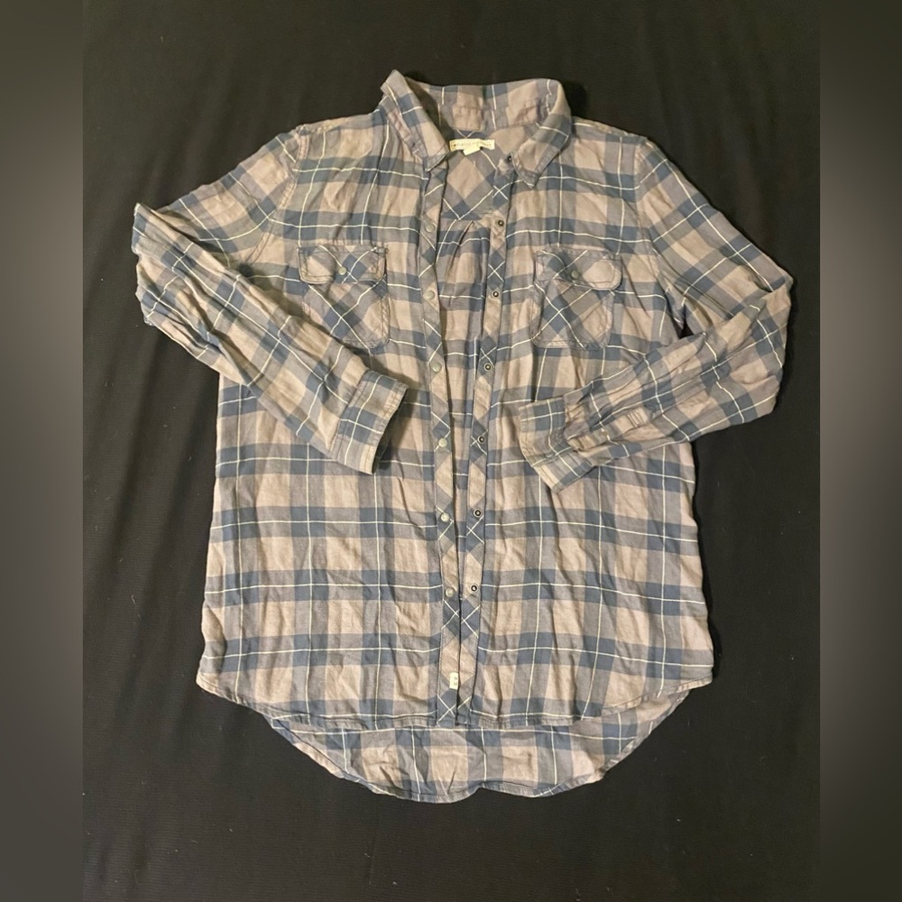 Gray and Blue Flannel